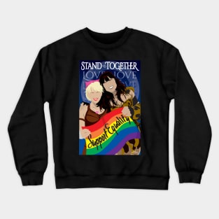 Warrior Princess Support Equality Crewneck Sweatshirt